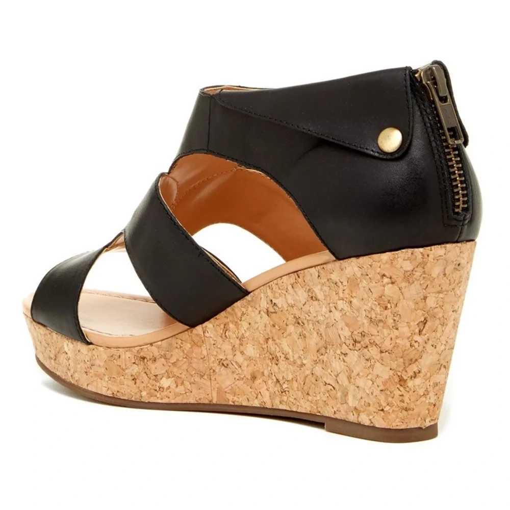Ciao Bella Cork Wedge Shoes NIB